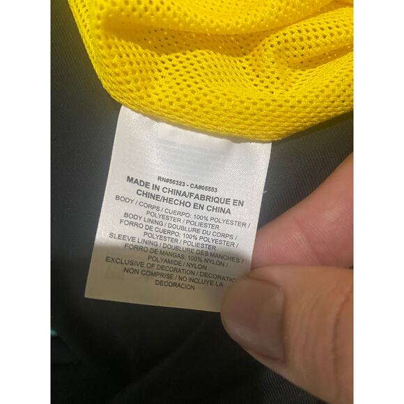 Nike SB Electric Yellow Button Snap Windbreaker Jacket Size Medium - Picture 8 of 8